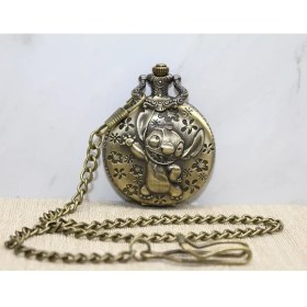 Resim Stitch Tasarımlı Köstekli Saat 