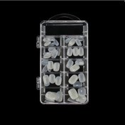 Resim Vkemall Çocuklar İçin 100 Adet Doğal Beyaz Takma Tırnak - Şeffaf Ve Yapışkanlı 