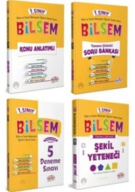 Resim Editör Yayınları 1. Sınıf Bilsem Hazırlık Kitapları 4 lü Set 