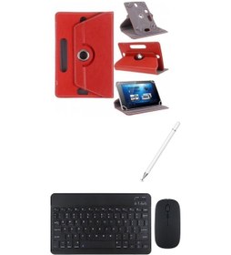Resim Xiaomi Pad 7 11.2'' Uyumlu Kılıf Bluetooth Klavye Dokunmatik Kalem 