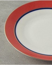 Resim English Home Carny Bone Porselen Servis Tabağı 25 Cm Turuncu 