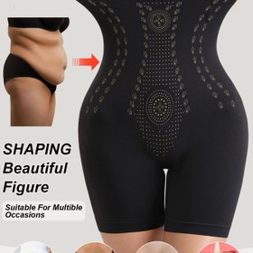 Resim Firm Tummy Control Yüksek Bel Shaping Şort - Figürünüzü Kaldırın, Heykel ve Pürüzsüz Hale Getirin - Her Gün Giymek İçin Rahat Kadın İç Çamaşırı ve Şekillendirme 