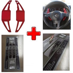 Resim Kia Cerato Uyumlu Kapı Eşiği Ve F1 Kulakçık Vites Kolu (554410835) 