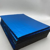 Resim 10 Adet Premium Mavi Alüminyum Folyo Yalıtım Levhaları - Kendinden Yapışkanlı, Ses Yalıtımlı & Termal Bariyer Araba Motor Kaputu Modifikasyonu İçin, Dayanıklı Kauçuk Plastik 