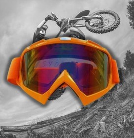 Resim Goggle Motokros Gözlüğü - Turuncu 