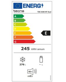 Resim Tecna Tde 8308 Nf Dual Dikey Derin Dondurucu Beyaz 