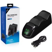 Resim ErginGroup Çiftli Led Göstergeli Ps 4 Şarj İstasyonu PS4 Oyun Kolu Tutucu Stand 