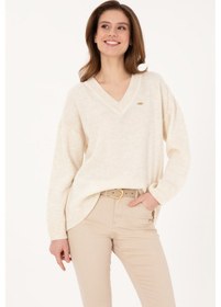 Resim U.S. Polo Assn. U.s. Polo Assn. Kadın Krem Kazak /triko 50314833-vr071 