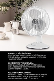 Resim Dijitsu Vn09 Masa Üstü Vantilatör Bakır Motor 25 W Sessiz 