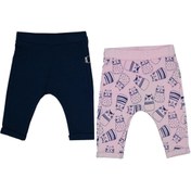 Resim Tongs Baby Unisex Bebek Pembe Kedili Pantolon 2 Li 3155 