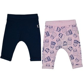 Resim Tongs Baby Unisex Bebek Pembe Kedili Pantolon 2 Li 3155 