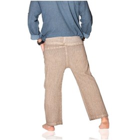 Resim Eliş Şile Bezi Unisex Şile Bezi Balıkçı Pantolon Toprak Tprk 