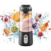 Resim Topshop1 Lalayuan Taşınabilir Blender 18000 Rpm Led Ekranlı Usb Şarjlı Black1 