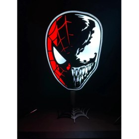 Resim Devotech Spiderman Venom Led Işıklı Masa Lambası ve gece lambası 