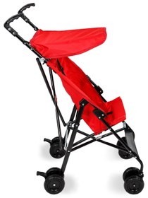 Resim Aldeba Pratık Baston Bebek Arabası - Kırmızı - Kırmızı / Standart 