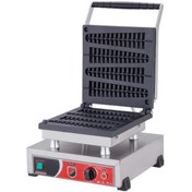 Resim Işıkgaz Silverinox Endüstriyel Elektrikli Çubuk Waffle Makinesi 4 Lü 