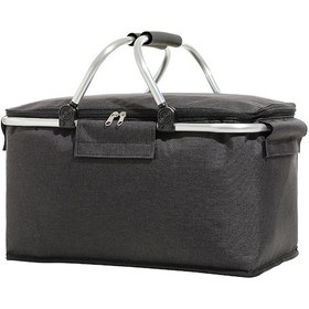 Resim Leezsing 30l Siyah Fırınlanmış Alüminyum Çekmeceli Dışarıda Kullanıma Uygun Isıtıcı-sojutucu Mutfak Sepeti Çok Renkli 