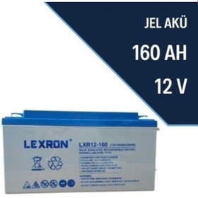 Resim Lexron C 12 Volt 160 Amper Jel Akü Derin Döngü 