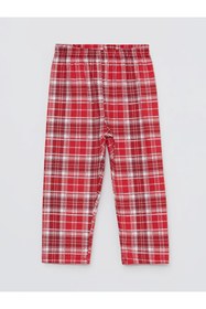 Resim LC Waikiki Polo Yaka Uzun Kollu Ekose Desenli Bebek Pijama Takımı 