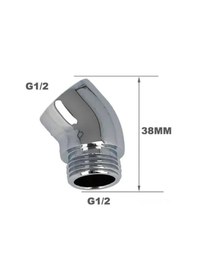 Resim Yulong Reedark Pirinç 130 Derece Duş Kol Uzatma Adaptörü - Krom 