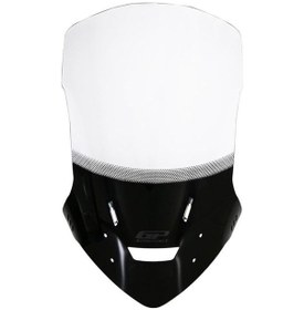 Resim GP Kompozit Honda NC 700 X / NC 750 X 2012-2015 Uyumlu Baskılı Tur Camı Şeffaf 58 cm 
