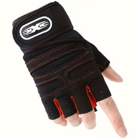 Resim BGA Bisiklet eldiveni spor halter fitness bilek sarış bantlı egzersiz eldiveni 