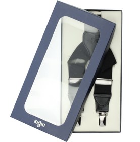 Resim Siyah Likralı Düz Pantolon Askısı - Siyah / 35 
