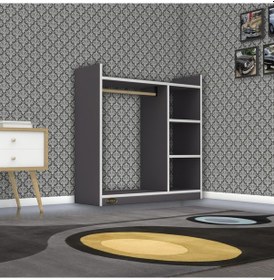 Resim Kenzlife giysi dolabı turabi 090*090*30 gri 