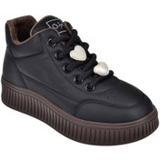 Resim Guja Esnek Taban Kadın Spor Ayakkabı Sneaker Gj-25k419-1 Siyah Kahve Siyah Kahve 