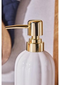 Resim Pumpkin Porselen Sıvı Sabunluk Beyaz Beyaz 