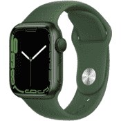 Resim Apple Watch Series 7 Yeşil kordon 41mm Apple