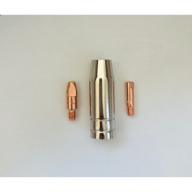 Resim GERMANY Gazsız Gazaltı Kaynak Makinesi Meme ve Nozzle 0.8mm ve 1.0mm 