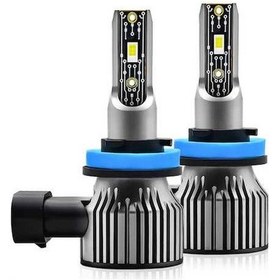 Resim Pazly H8/h9/h11 Ip68 Su Geçirmez Araba Led Far Ampulü Gri Işık 