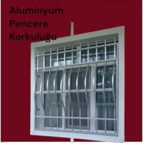 Resim Konsep Aluminyum Pencere Korkuluğu Paslanmaz Eni 140 Cmyükseklik 140 cm Dir ÖLÇÜLER130X140--140CMX140CM-130CMX150 cm 