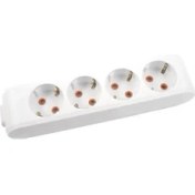 Resim Her Şey Evinizde Viko Multi-Led Dörtü Priz Topraklı Çocuk Korumalı Klemensli-Beyaz - 8691138221836 