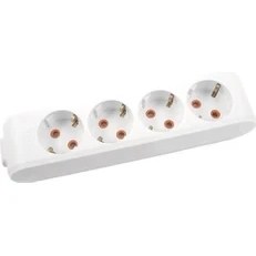 Resim Her Şey Evinizde Viko Multi-Led Dörtü Priz Topraklı Çocuk Korumalı Klemensli-Beyaz - 8691138221836 