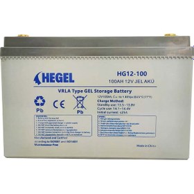Resim Hegel 100ah 12v Jel Akü 