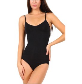 Resim Form Time 9016 Ince Askılı Çıtçıtlı Korseli Incelten Kadın Body Ten 