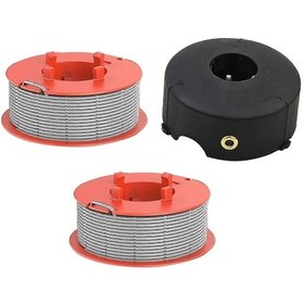 Resim Bosch Art 23 Combıtrım / Art 26 Combıtrım Çim Biçme Makinesi İçin 2 Makaralı İplik Makarası + 1 Makara Kapağı, F0168001 