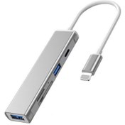 Resim iPhone Lightning Usb 3.0 Usb 2.0 Sd Tf Kart Okuyucu Çevirici S503 Techmaster