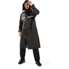 Resim Arelf Çift Katmanlı Kalınlaştırılmış Yansıtıcı Uzun Yağmurluk (Yurt Dışından) 