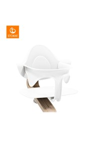 Resim Stokke Nomi Mama Sandalyesi Bebek Seti, White 