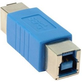 Resim Ti-Mesh Usb 3.0 B F / B F Dönüştürücü - Nickel/Blue 