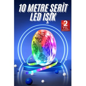 Resim AyrStore Rgb Neon Şerit LED Lamba 10 Metre Iç Mekan Tasarımına Uygun 