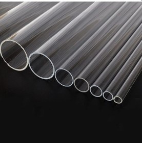 Resim Polin Şeffaf Yuvarlak Akrilik Pleksi Boru 1 M 