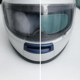 Resim Buğu Önleyici Motosiklet Kaskı Vizörü - Su Geçirmez Anti-Fog Lens Filmi, Çizilmeye Dayanıklı Koruyucu Katman, Gece Görüş Netleştirici, Evrensel Uyumlu 