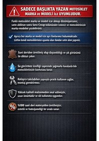 Resim Sym Mio 100 Motosiklet Sele Kılıfı Su Geçirmez Sele Koruma 