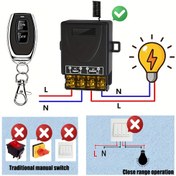 Resim 1 adet AC 85V~256V AC Güç Çıkışı 30A Sınıf D Zamanlayıcı Uzaktan Kumanda Anahtarı ile, Su Pompası, Ev Aletleri, Su Pompası Kontrolü, Ev Aletleri Kontrolü için Zamanlayıcı Kontrol Devresi, Dayanıklı Plastik, Verici ile 