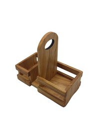 Resim Ahşap Doğal Baharatlık Yağdanlık Ve Peçetelik Altı Kiraz 1 Adet Ahşap 