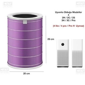 Resim 3c Mi Air Purifier 3c Filtre Mor Antibakteriyel 